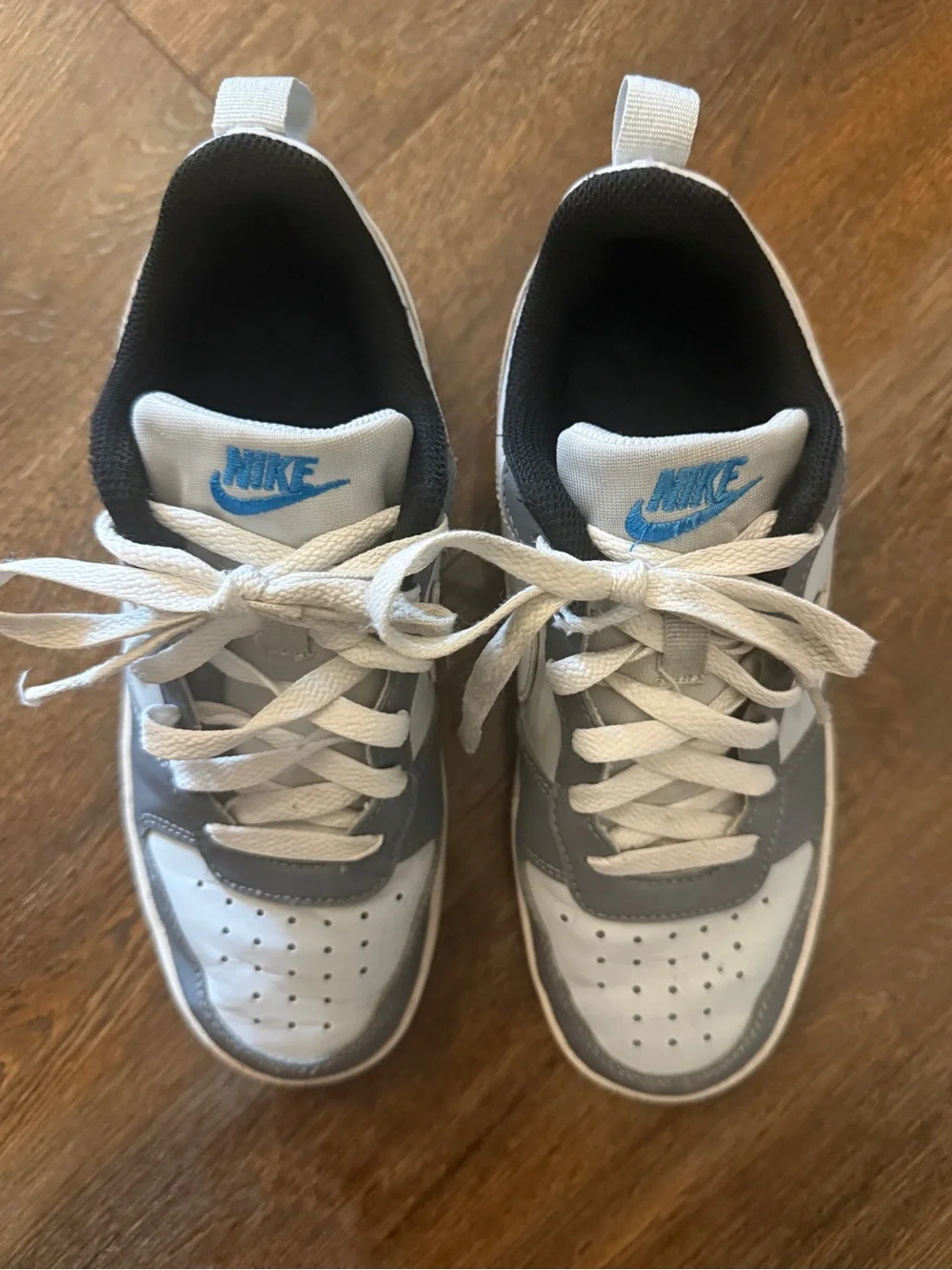 Nike Court Borough Low Recraft 'Platinum Cool Grey Photo Blue' Youth 4